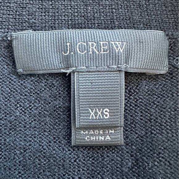 J. Crew Black Merino Wool Cardigan Size XXS - Picture 5 of 8